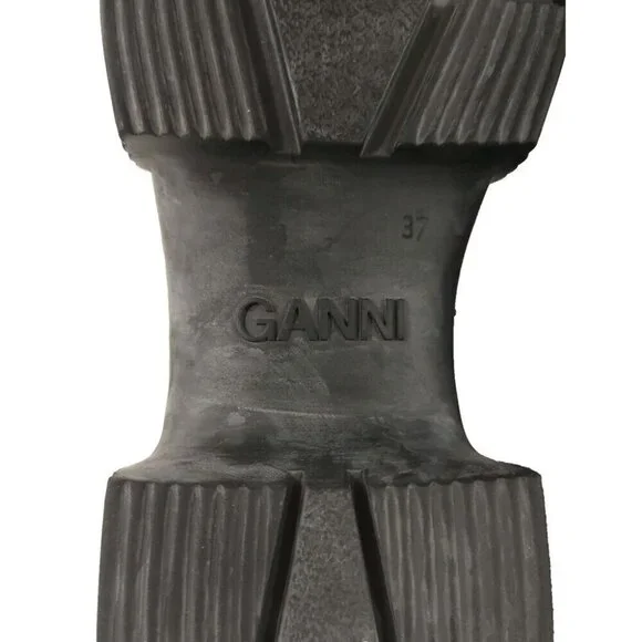 Ganni Black Ankle Boots - Picture 10 of 14